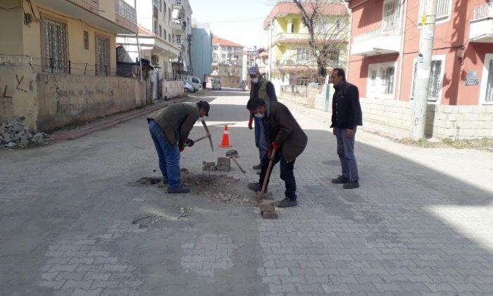 Gölbaşı Belediyesinden yol çalışması