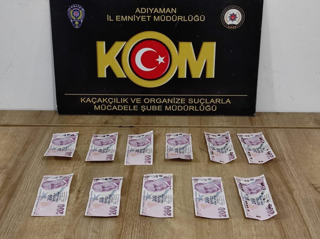 Adıyaman’da sahte banknot ele geçirildi