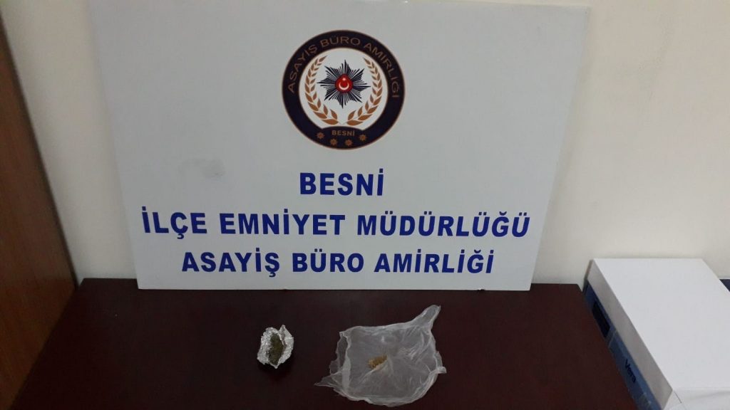 Besni’de uyuşturucu ele geçirildi