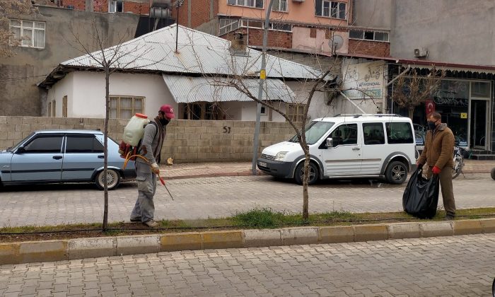 Otluk alanlarda ilaçlama çalışması yapılıyor