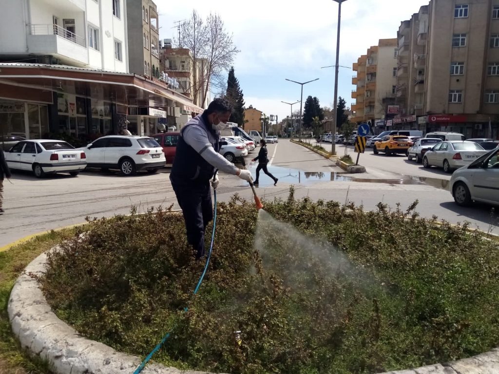 Parklarda haşere mücadelesi