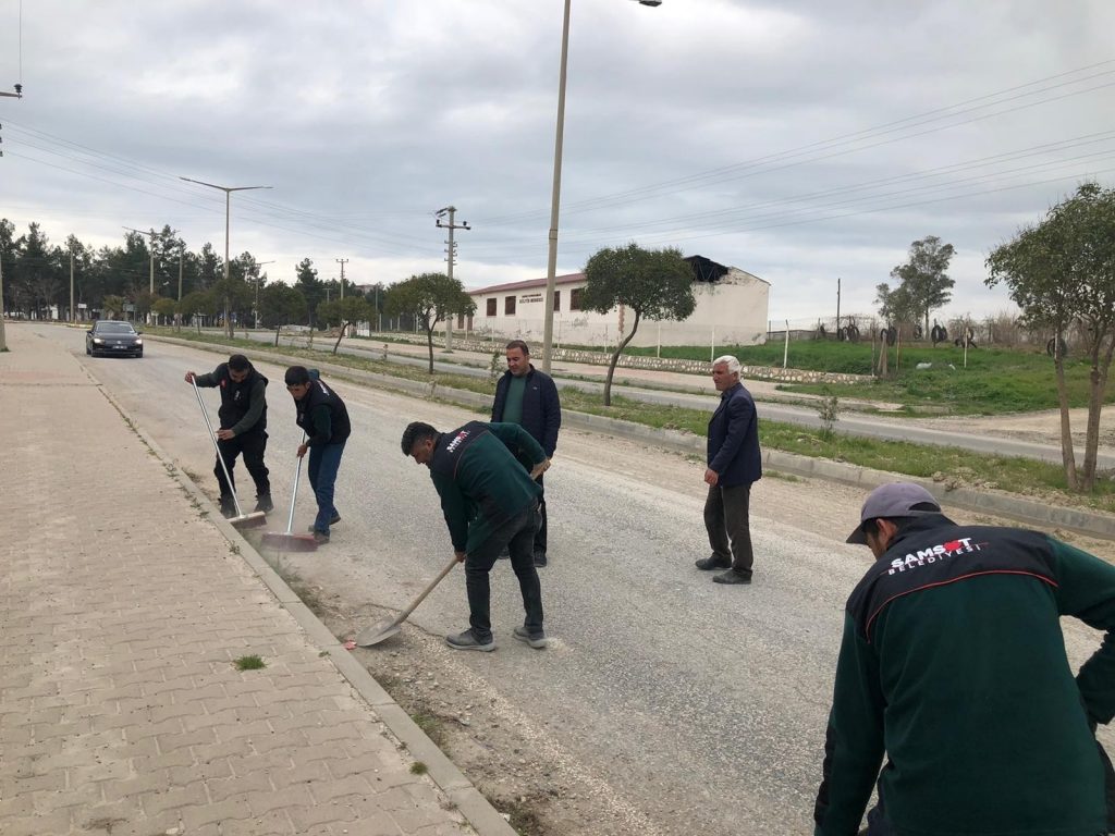 Samsat sokaklarında bahar temizliği