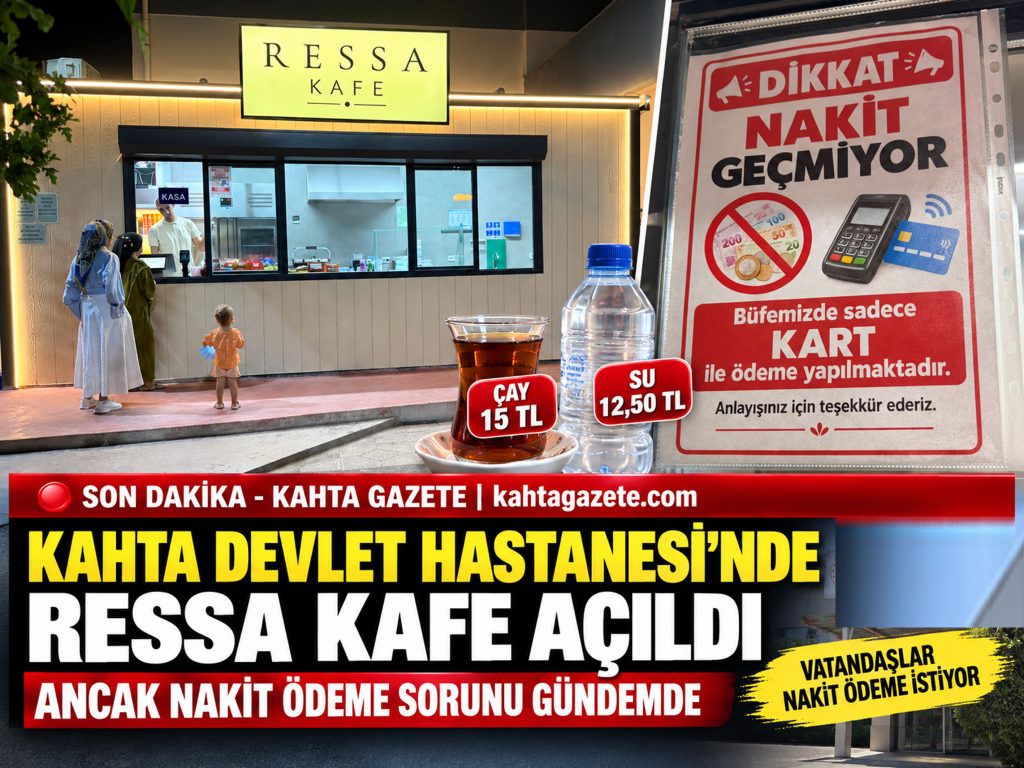 Kahta Devlet Hastanesi’nde Ressa Kafe Açıldı, Ancak Nakit Ödeme Sorunu Gündemde